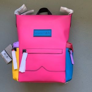 Hunter brand leather backpack